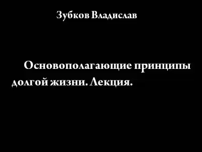 Зубков Владислав - Основополагающие принципы долгой жизни HubKnigi — Аудиокниги Онлайн | Классика, Детективы, Поэзия и Более